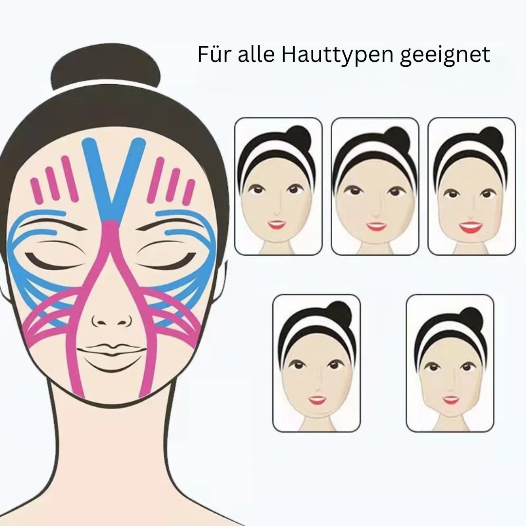 Anti-Falten Gesichtstape - Glow Skin Tape für straffe Haut